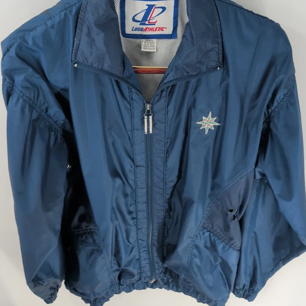 Seattle Mariners Loco Athletic Performance Full Zip Jacket Blue Size‎ M